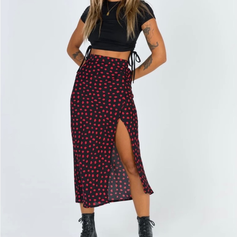 Princess Polly Floral Midi Skirt